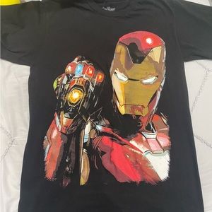 Short sleeve marvel iron man tee shirt